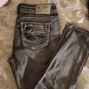 Silver Suki Flap Skinny
